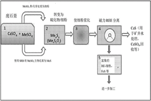 從廢硫酸鹽中回收稀土金屬的方法
