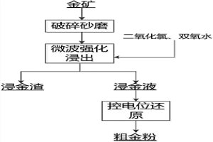微波輔助強化浸金方法
