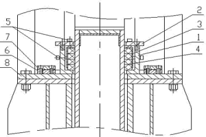 電力、冶金、水泥工業用大型隔斷閘板閥浮動外密封裝置