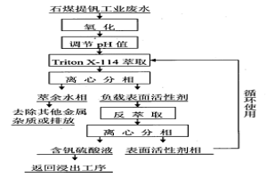 石煤提釩工業廢水中低濃度釩的回收方法