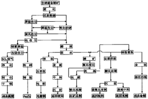 兩段焙燒法從含砷碳金精礦中回收AU AG CU AS S生產工藝