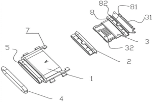 USB TYPE C單金屬連接器結構