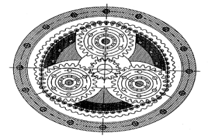 漸開線擺線滾子鏈行星諧波復合減速傳動機構