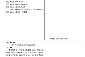 生產氫氣的鋁合金的制造方法