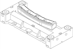冷作模具鋼與灰鐵復合鑄造的汽車模具鑄件和澆注系統