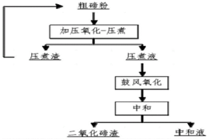 粗碲粉自凈化生產二氧化碲的方法