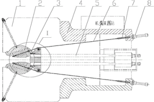 板材拉伸機鉗口松開裝置