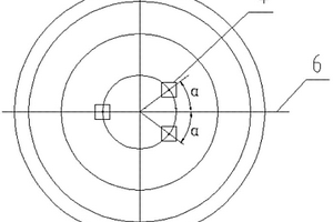 小型頂底復吹轉爐底吹透氣磚布局結構