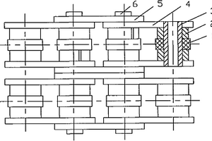 非金屬彈性材料分體滾子多排鏈條