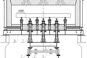 設有緊湊型步進機械結構的加熱爐