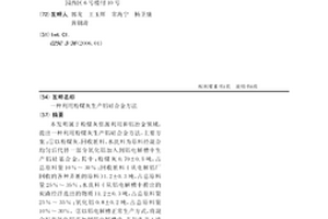 利用粉煤灰生產鋁硅合金方法