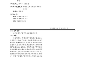 水平連鑄生產蒙乃爾合金鑄錠的方法