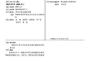 機動車尾氣凈化器用金屬纖維載體的制備方法