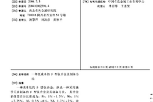 低成本的β型鈦合金及制備方法