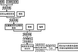原位TaC顆粒與鐵基非晶合金協同強化中高錳鋼基復合材料及其制備方法