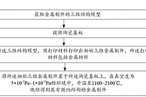 具有微納結構的金屬制件及其制備方法和應用