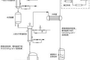 離子液體溶液二級分子蒸餾真空系統脫水及有機物的處理工藝