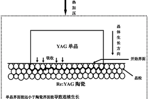 摻雜釔鋁石榴石陶瓷轉變為單晶的制備方法