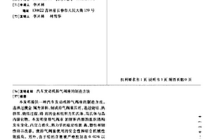 汽車發動機排氣閥座的制造方法