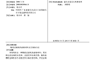 陶瓷過濾機的濾板材料及其制備方法