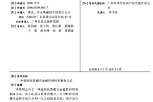 燒結釹鐵硼合金磁性材料的制備方法