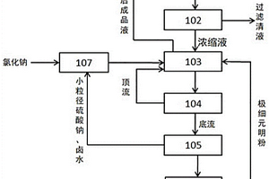 含硝鹵水副產大顆粒元明粉的制備系統及方法