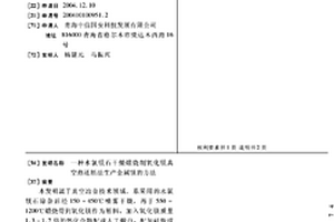 水氯鎂石干燥煅燒制氧化鎂真空熱還原法生產金屬鎂的方法