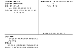 利用超臨界二氧化碳處理纖維素的方法及其產品和用途
