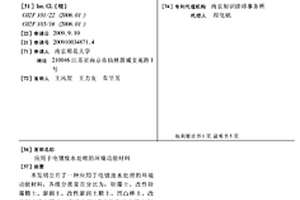 應用于電鍍廢水處理的環境功能材料