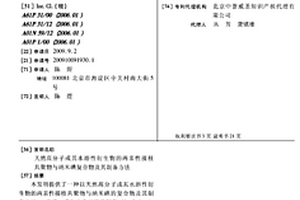 天然高分子或其水溶性衍生物的兩親性接枝共聚物與納米碘復合物及其制備方法