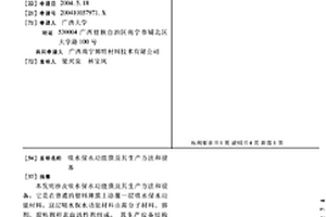吸水保水功能膜及其生產方法和設備