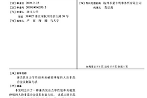 兼具優良力學性能和高磁致伸縮的大塊非晶合金及制備方法