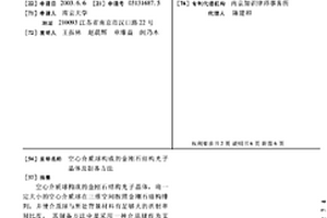 空心介質球構成的金剛石結構光子晶體及制備方法