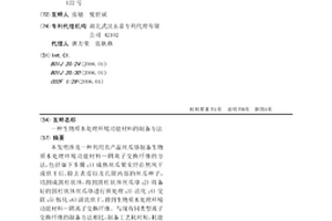 生物質水處理環境功能材料的制備方法
