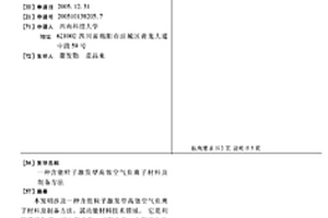 含能粒子激發型高效空氣負離子材料及制備方法