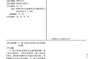 F、Mn共摻雜沉積納米SnO2透明隔熱薄膜