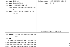 一類具有光電雙響應的功能材料的用途