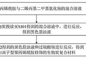 陽離子型聚丙烯酰胺修飾的生物炭復合材料及其制備方法