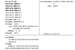 用于制作家具的復合材料及利用該材料制成家具的方法