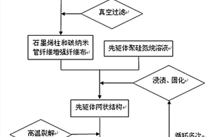 石墨烯柱和碳納米管纖維增強SiCN復合材料的制備方法