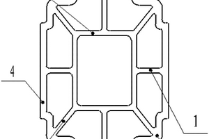 木塑復合材料帶過渡圓角多孔四方形型材