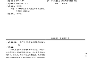 汽車殼體用復合材料的制備方法