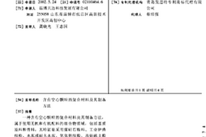 含有空心顆粒的復合材料及其制備方法