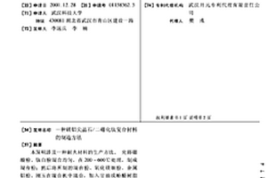 鎂鋁尖晶石/二硼化鈦復合材料的制造方法