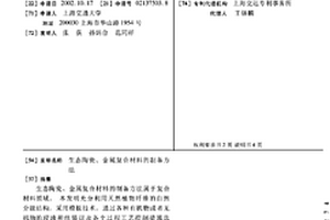 生態陶瓷、金屬復合材料的制備方法
