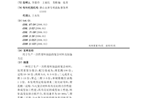 用于生產一次性塑料制品的復合材料及制備方法