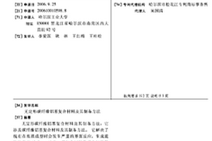 無定形碳纖維鋁基復合材料及其制備方法