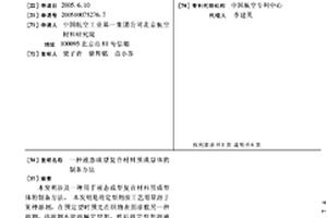 液態成型復合材料預成型體的制備方法