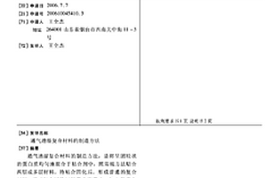 通氣透濕復合材料的制造方法