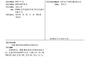 碳/陶防熱復合材料及其制備方法